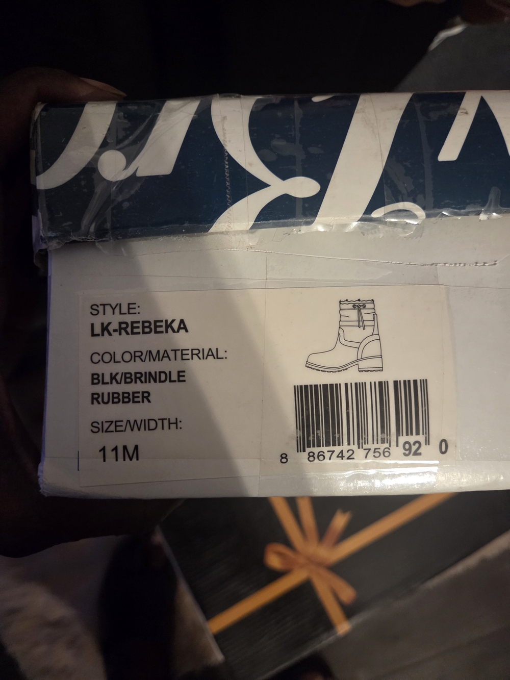 Lucky Brand LK-Rebeka Black/Brindle Rubber Winter Rain Boots